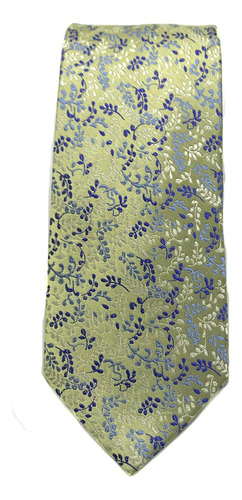 Corbata Seda Diseño Flor Cobre 8cm 957