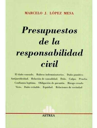 Presupuestos De La Responsabilidad Civil Lopez Mesa Marcelo