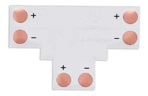 Imagen 1 de 3 de Pack 3 Conector Union T Para Tira De Led 5050 5630