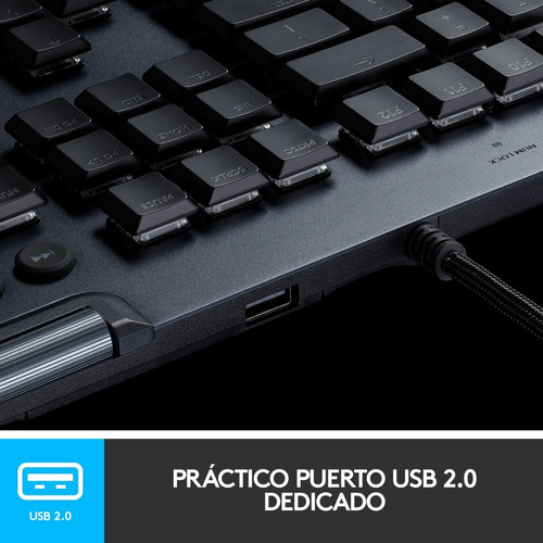 Imagen 3 de 10 de Teclado Gamer Mecánico Ultrafino Logitech G815 Lightsync Rgb