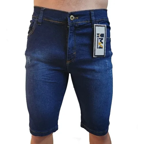 Bermuda jeans masculina tamanho cheap grande