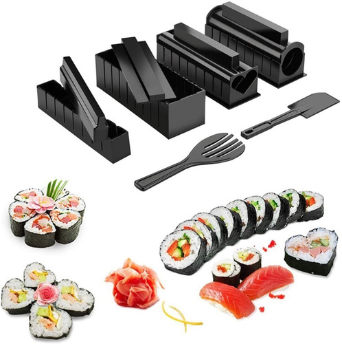 ¡   Setx10 Piezas Fabricación Sushi Kit Sushi Maker   !!