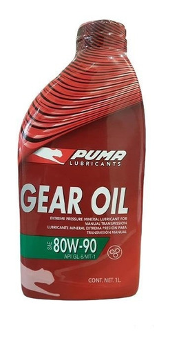 Puma Gear Oil 80w90 Gl-5 X1lt