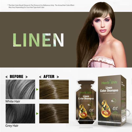 Herbishh Hair Color Shampoo 10 Bolsitas + 1 Bolsa De Mascari