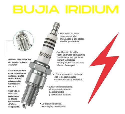 Bujia Iridium Yamaha Dt 125/ Suzuki Ax 100 Mejor Rendimiento