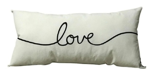 Almohadon Decorativo Frases  Natural 30 X 60