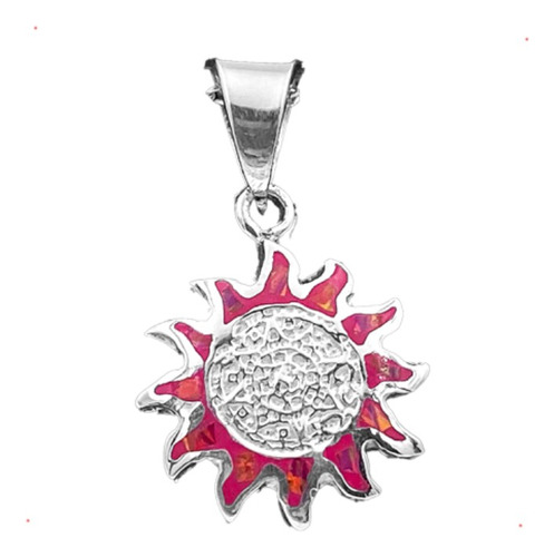 Dije Sol Calendario Azteca Rosa Opalo Plata 925 Envio Gratis