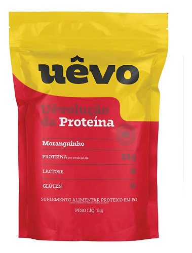 Proteína UÊVO em pó sabor Morango x 1kg