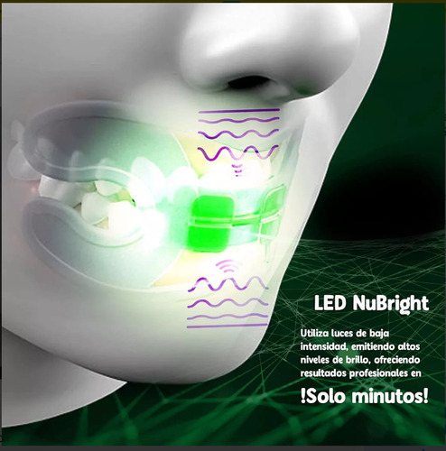Blanqueador Dental Sin Peroxido Luz Led Y Lapiz Corrector