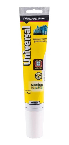 Sellador Silicona Universal Suprabond Blanco 110ml