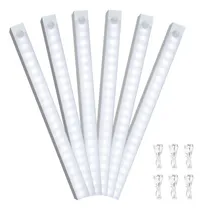 Comprar Lámparas De Pared Con Sensor Movimiento Noche Led Recargable Luz Clóset 6pcs 30cm Lampara Pared Interior Para Cocina Salón Escaleras Armario Dormitorio