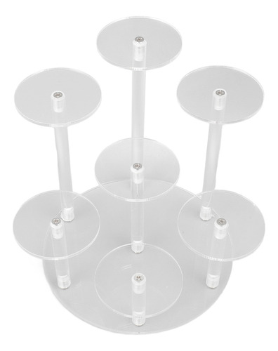 Soporte Para Magdalenas De Acrílico Redondo De 7 Niveles