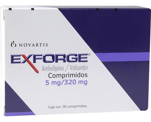 Exforge Comprimido 5 Mg/320 Mg, 28 Comprimidos