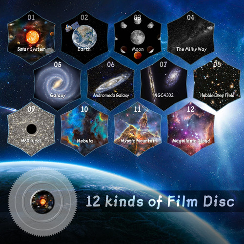 F Proyector De Estrellas Planetarium Galaxy Projector 12 En