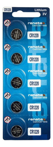 5 X Pilas Boton Cr1220 Renata Original 1220 San Martin