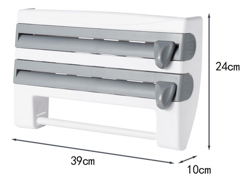 Dispensador De Papel De Aluminio Para Gris Azul