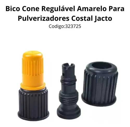 Bico Cone Regulável Amarelo Pulverizador Costal Jacto 323725