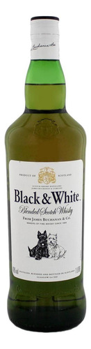 Pack De 4 Whisky Black And White Blend 1 L