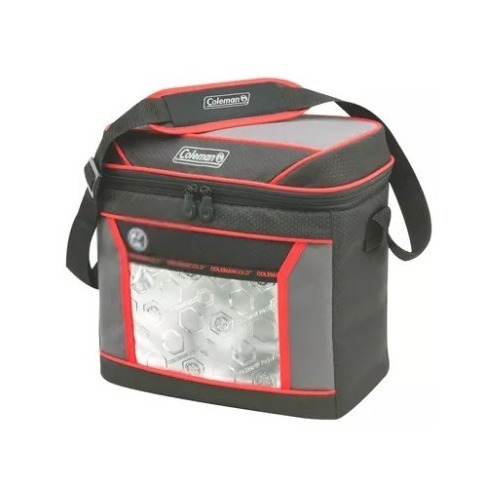 Bolso Termico Coleman Capacidad 16 Latas Negro/rojo