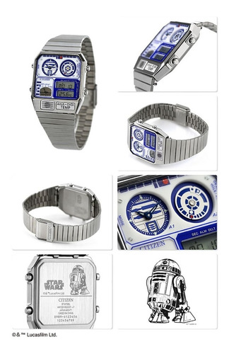Reloj Hombre Citizen Star Wars Clásico R2-d2 Jg2117-51a