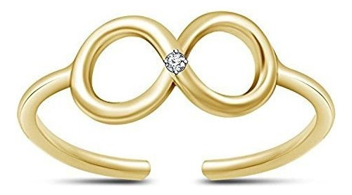 Anillo Para Pie - Womens 14k Yellow Gold Plated In 925 Ster