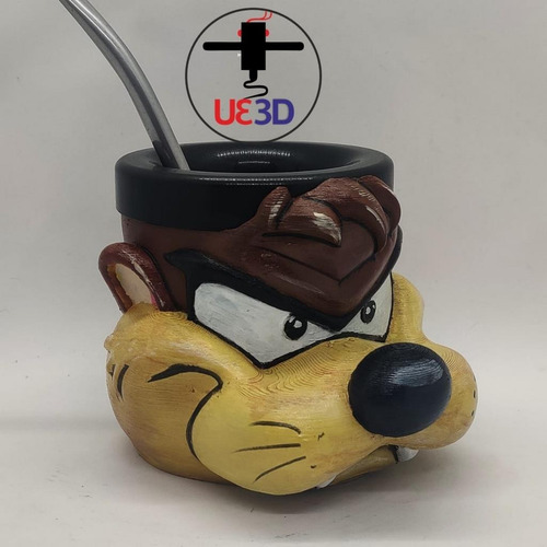 Mate Tazmania Impreso En 3d