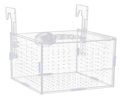 Acuario Caja De Aislamiento De Alevines 15x10x10cm Y Gancho