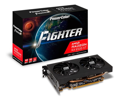Tarjeta de video AMD PowerColor Fighter Radeon 6500 Series RX 6500 XT OC Edition 4GB