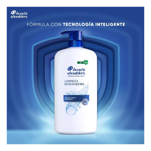 Shampoo Head And Shoulders Limpieza Renovadora Anticaspa 1lt