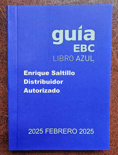 Libro Azul Guia Ebc Edicion Abril 2025 Envio Incluido