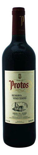 Pack De 6 Vino Tinto Protos Reserva Tinta 750 Ml