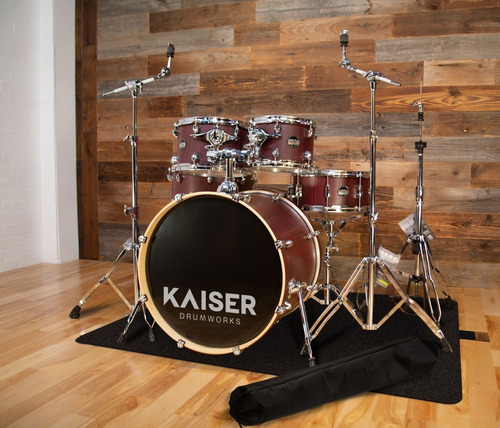 Imagen 2 de 6 de Kit Alfombra De Batería 1.5x2 + Funda + Cobertor + Freno