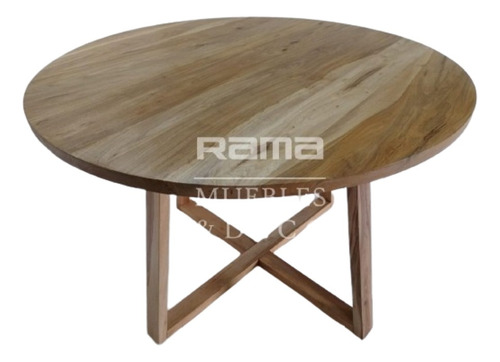 Mesa Redonda En Madera Petiribí.