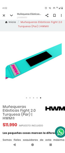 Muñequeras Elasticas Hwm Powerlifting Gym Entrenamiento