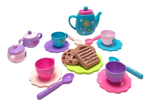 Juego De Te Juliana Accesorios Jueguete Infantil Cocinita Color Multicolor
