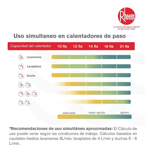 Calentador De Agua 16lt Wifi Gas Propano Tiro Forzado Rheem