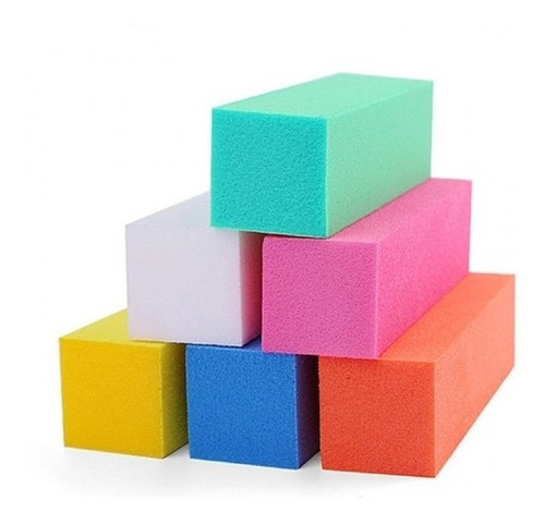 Bloque Pulidor De Color Para Uñas Esculpidas X 4 Unidades