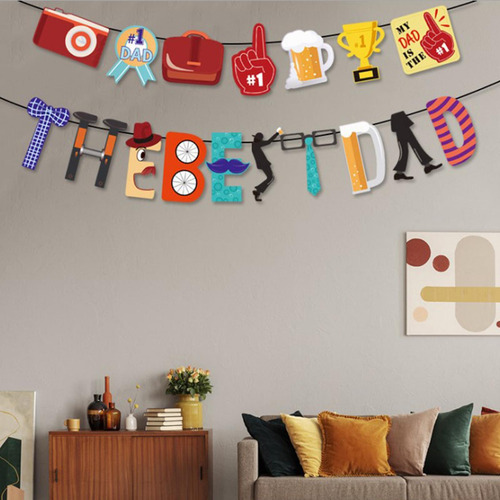 2 X 2021 Feliz Día Del Padre Banner Mejor Papá Cumpleaños