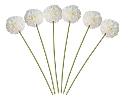 Flores De Hortensia Blancas Realistas, 6 Unidades, Para Boda