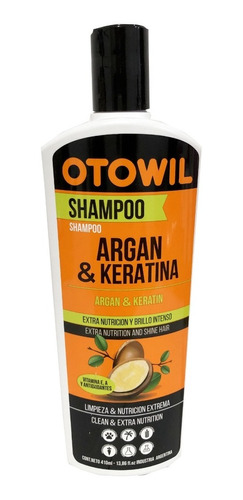 Imagen 1 de 7 de Shampoo Argan Y Keratina De Otowil X410ml