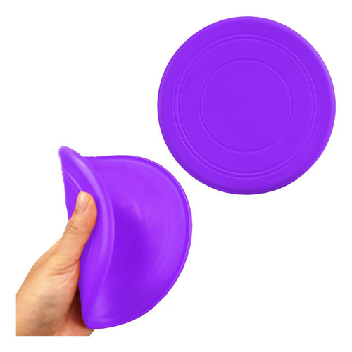 Frisbee De Vuelo Estable, Mxypr-004, 4 Pzas, Discos Voladore Color Morado