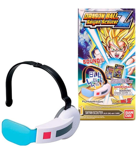Bandai Scouter Rastreador Azul Dragon Ball Z + 2 Cards
