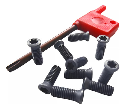 10 Tornillo Torx M4 X 12 Mm Para Porta Inserto Corona Piña