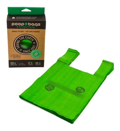 Bolsas Biodegradables P/ Desechos Con Asas Marca Poop Bags