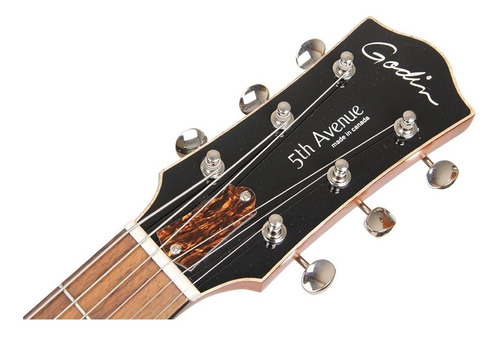 Guitarra eléctrica Godin 5th Avenue CW Kingpin II de canadian wild cherry cognac burst semibrillo con diapasón de palo de rosa