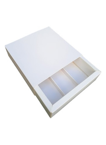  Caja Estuche Fosforera Blanca 9 Bombones Division 10 Und.