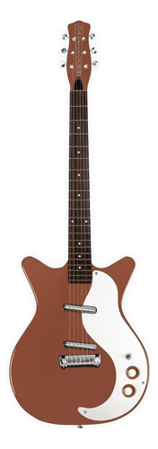 Guitarra eléctrica Danelectro 1959 Guitars '59M NOS+ shorthorn de abeto copper poliéster con diapasón de granadillo brasileño