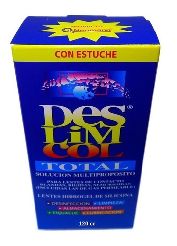 Liquido Solución Multi Para Lentes Contacto 120 Cc + Estuche