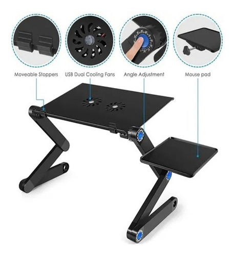 Soporte De Ordenador De Refrigeración Plegable De 17 Pulgada