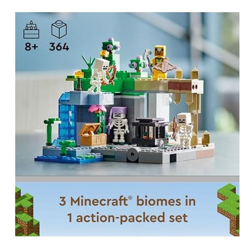 Lego Minecraft La Mazmorra Del Esqueleto Con Cuevas, Figuras